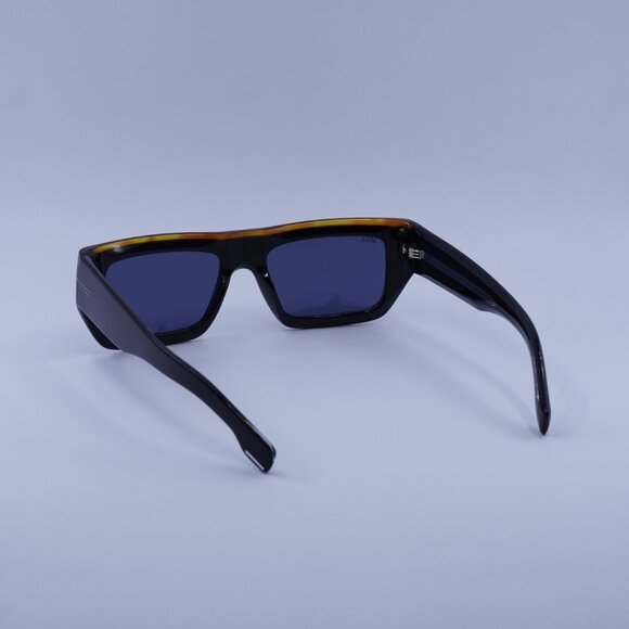 Hugo BOSS 1502/S 0I62 KU Sunglasses Black/Havana Rectangle Frame, Blue Lenses - Picture 10 of 11
